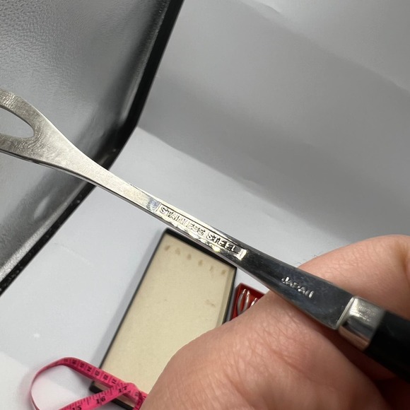 Vintage Set Fondue Forks MidCentury Modern Set 6 Pieces In Original Box - Picture 3 of 9